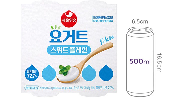 [서울우유] 스위트 플레인 요거트 (85g X 4입)