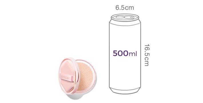 [랑콤] 스킨 이돌 세럼광 파인커버 쿠션 리필 #P10