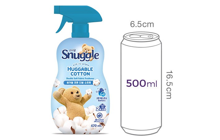 [스너글] 섬유탈취제 허거블코튼 더블소프트 470ML