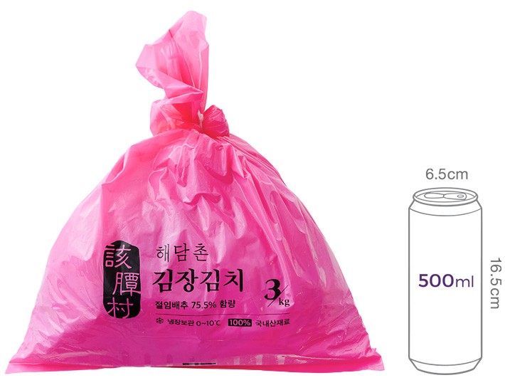 [해담촌] 김장 포기 김치 3kg