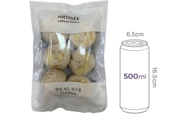 [아티제] 한입 가득 치즈롤 160g