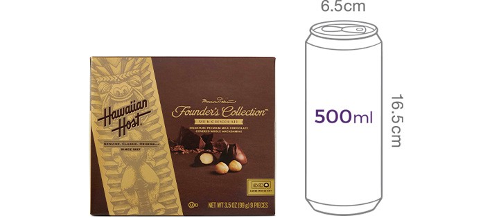 [하와이안호스트] 파운더스컬렉션 밀크 초콜릿 99g (9 pcs)