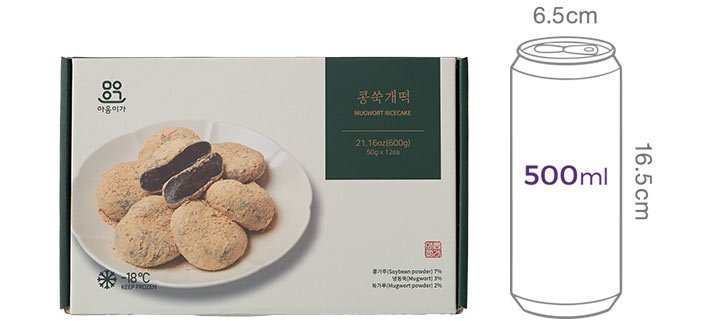 [마음이가] 콩쑥개떡 600g