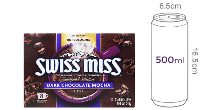 [스위스미스] 다크초콜릿 모카 코코아248g