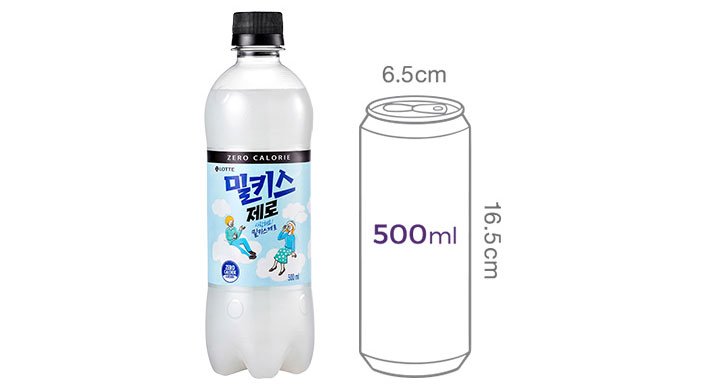 [롯데칠성] 밀키스 제로 (500mL X 6개)