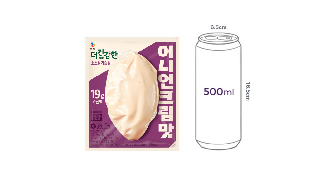 [더건강한] 소스 닭가슴살 어니언크림100g (냉동)