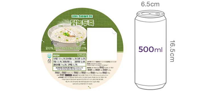 [섬죽] 닭녹두죽 300g * 2개입