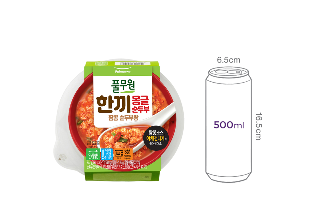 [풀무원] 한끼몽글순두부 짬뽕순두부탕 277g