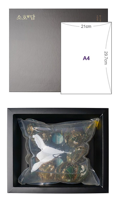 [선물세트] 소호好담 완도 활전복  8~9마리 1kg (특대, 생물)(2/10 수령)