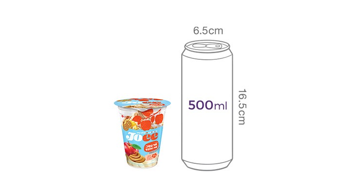 [롯데웰푸드] JOEE 땅콩 버터 애플 파르페 220mL