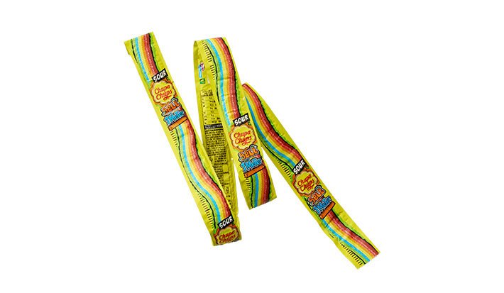 [츄파춥스] 사워벨트 레인보우 1미터 젤리 55g