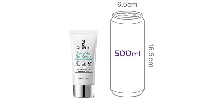 [에르쯔틴] 에어리 워터 선크림 60ml (+동일 본품 30ml 추가 증정)