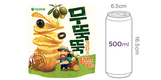[오리온] 무뚝뚝 감자칩 올리브솔트 92g