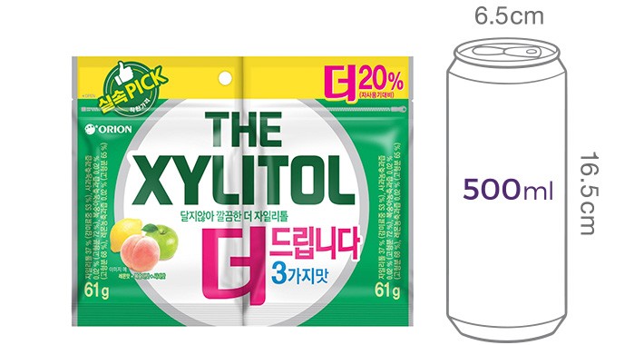 [오리온] 더자일리톨 리필백 122g