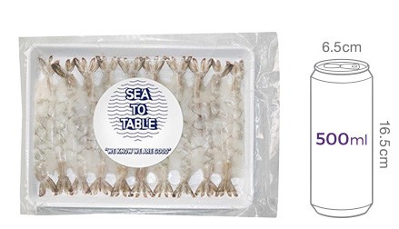 [Sea to Table] 껍질벗긴 튀김용 노바시새우 20미 454g (대, 냉동)