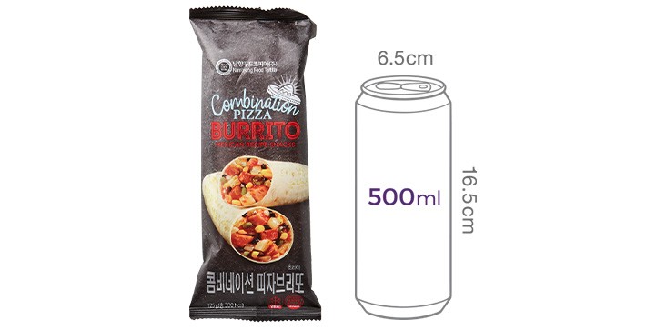 [남향푸드또띠아] 콤비네이션 피자 브리또 2개입