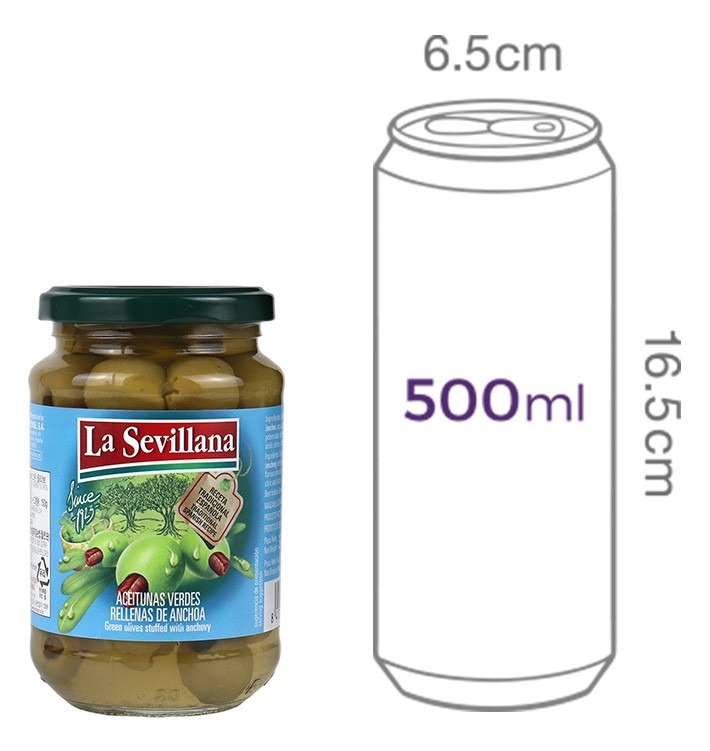 [라세빌라나] 엔초비 올리브 370g