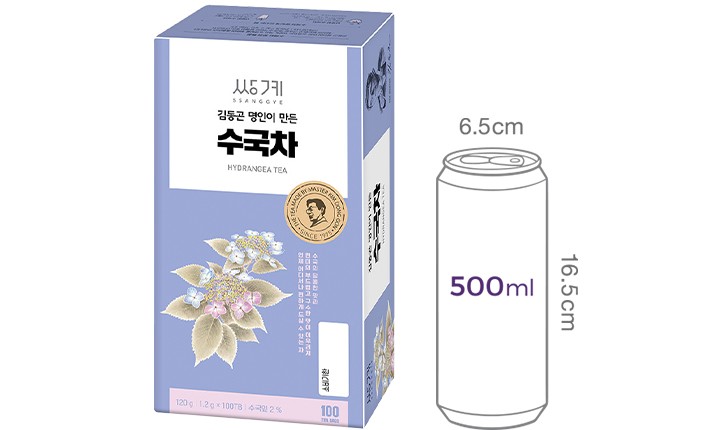 [쌍계명차] 김동곤 명인이만든 수국차 티백 (1.2g X 100개)