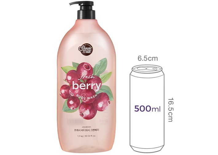 [샤워메이트] 프레시 네이처 크랜베리 바디워시 1.2kg