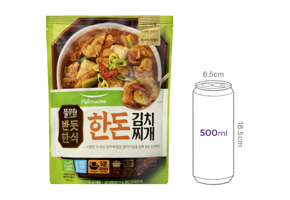 [풀무원] 반듯한식 한돈 김치찌개 460g