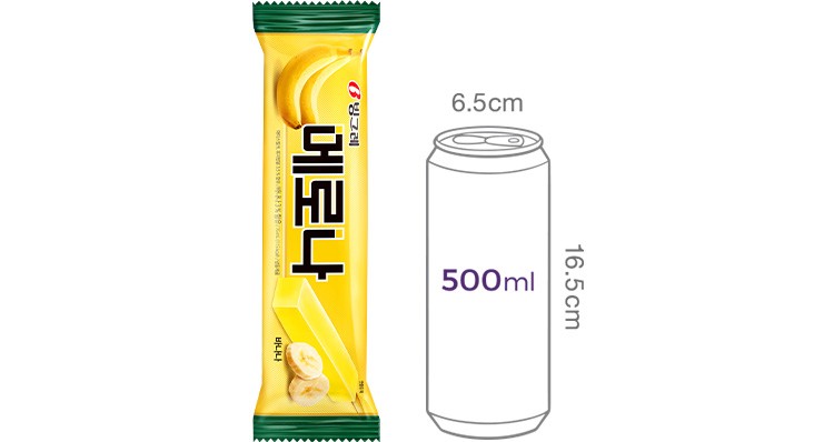 [빙그레] 메로나 바나나 (70mL X 10개)