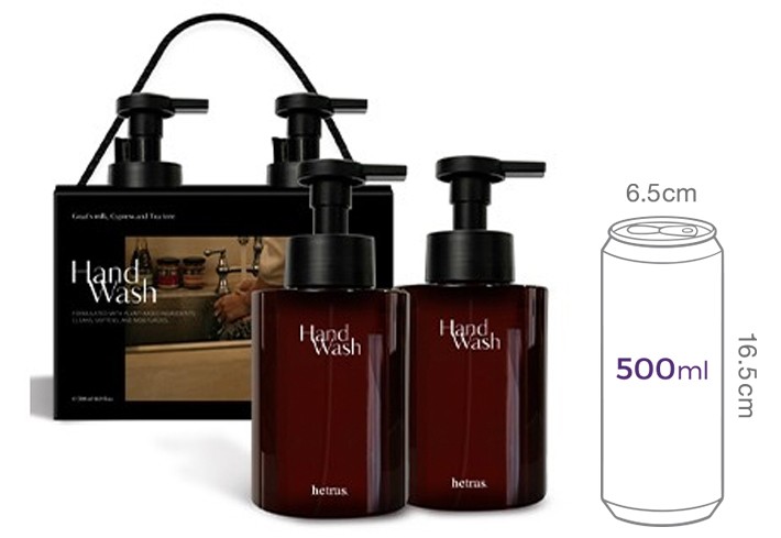 [헤트라스] 퍼퓸 버블 핸드워시 515ml x 2개입 - 호텔우드