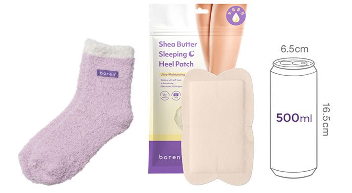 [바렌] 3주년 단독기획 시어버터 슬리핑 힐 패치 + 수면양말 세트