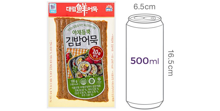 [사조대림] 야채듬뿍 김밥어묵 100g
