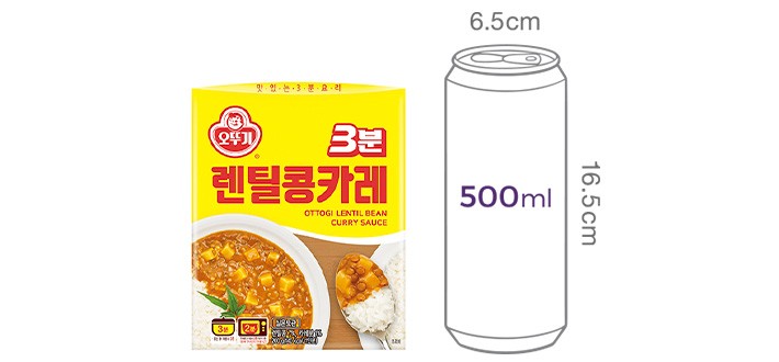 [오뚜기] 3분 렌틸콩카레 200G