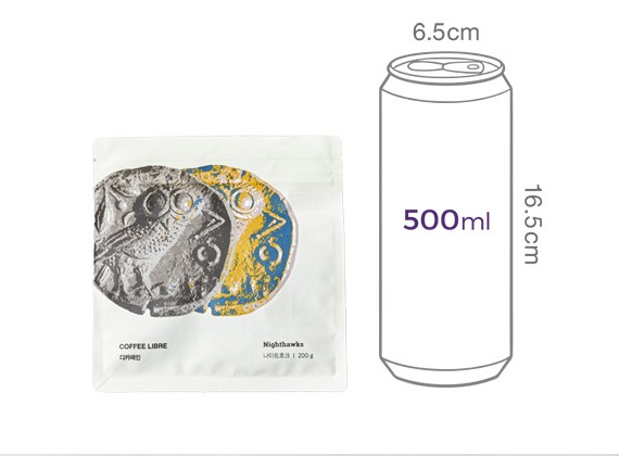 [커피리브레] 디카페인 블렌드 원두 200g  (나이트호크)