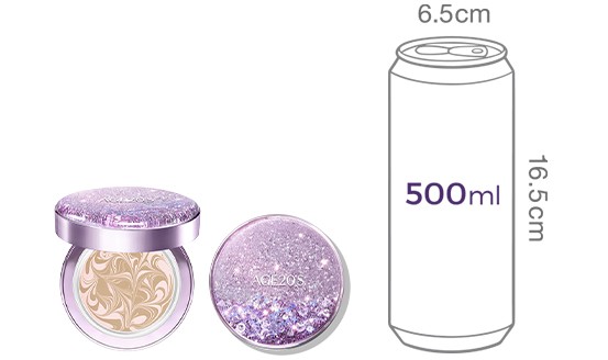 [에이지투웨니스] 샤이닝드롭 팩트 에디션 (케이스1개+리필3개) 핑크라떼 21호