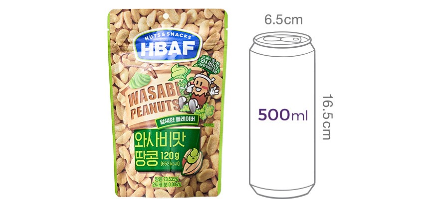 [HBAF] 와사비맛 땅콩 120g