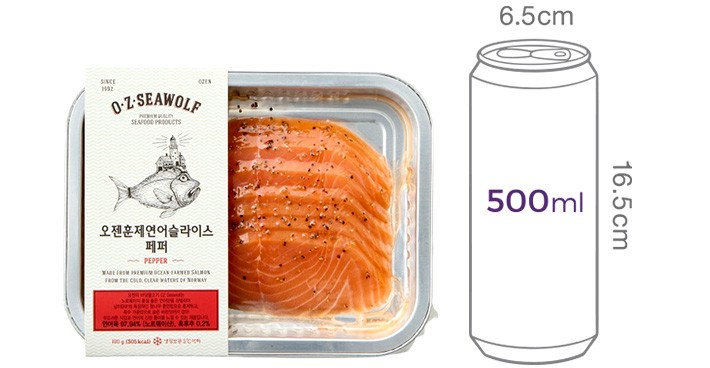 [OZEN] 훈제연어 슬라이스(페퍼)