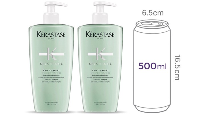 [케라스타즈] 방 디발렁 샴푸 500ml 듀오세트 (지성 두피용) (+시몽 50ml*1개 증정)