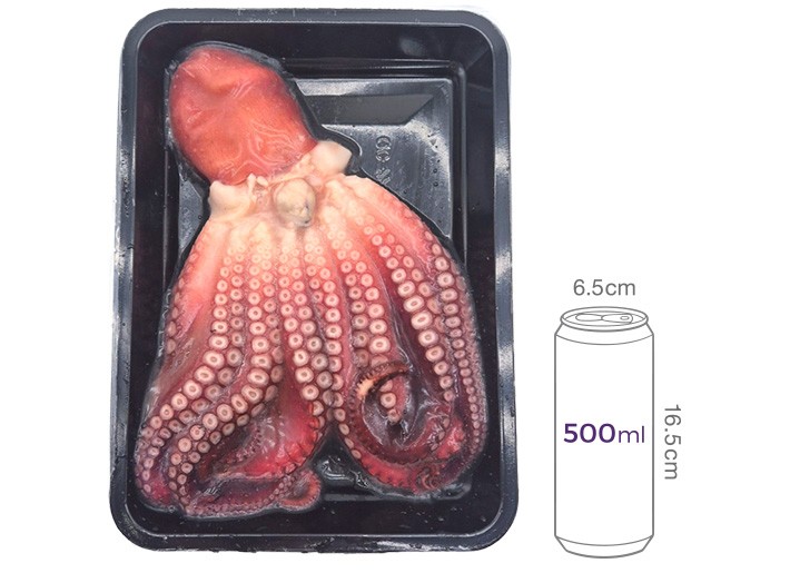 [포트'럭] 국산 데친 피문어 1마리 700g-750g (중, 냉동)