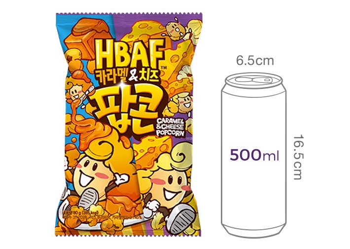 [HBAF] 카라멜&치즈 팝콘 80g