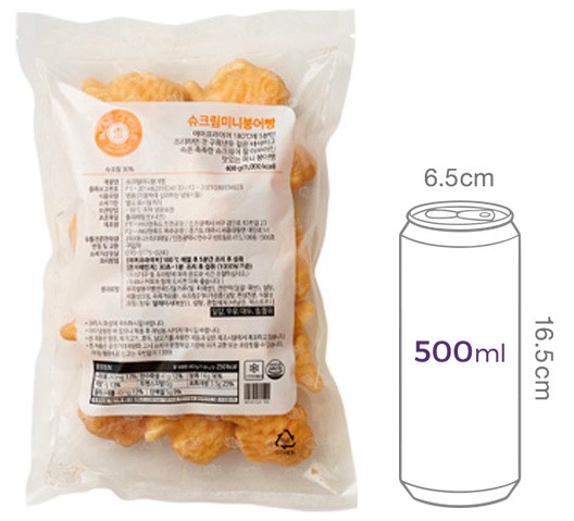 [밀클레버] 슈크림 미니붕어빵 400g