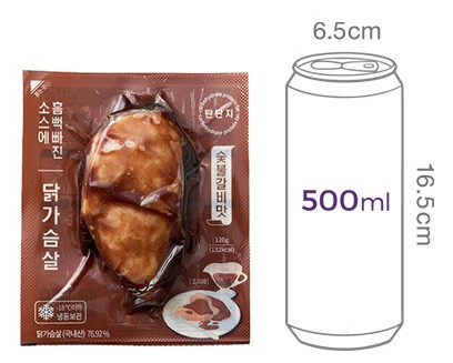 [탄단지] 소스 흠뻑빠진 닭가슴살 숯불갈비맛 (1개입)