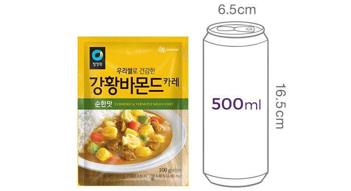 [청정원] 우리쌀 강황 바몬드 순한맛 100g