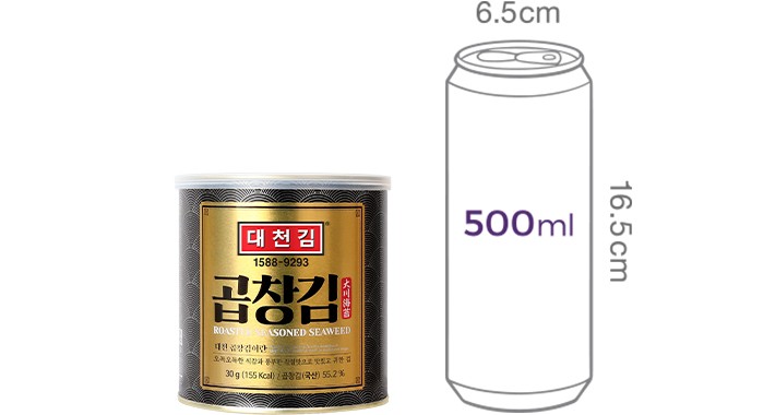 [대천김] 곱창 캔김 30g