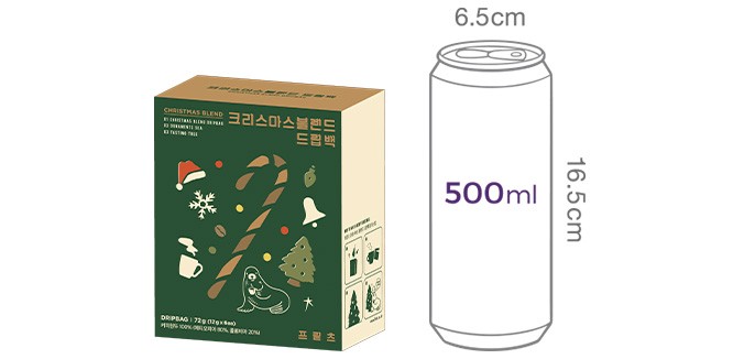 [프릳츠 : 겨울] 크리스마스 드립백 (12g X 6개)