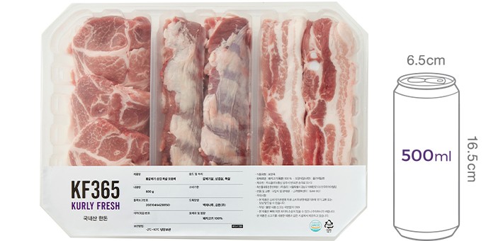 [KF365] 한돈 삼겹/목살/통갈매기 모둠 600g (냉장)