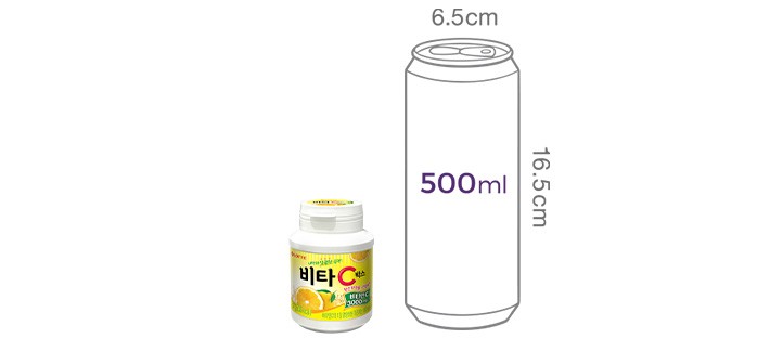 [롯데] 비타C 박스 캔디(용기) 65g