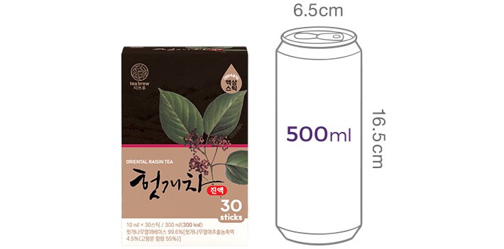 [맥널티] 티브루 액상차 헛개차 진액 (10mL X 30개입)