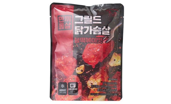 [한끼통살] 그릴드 닭가슴살 불떡볶이맛 (1입)