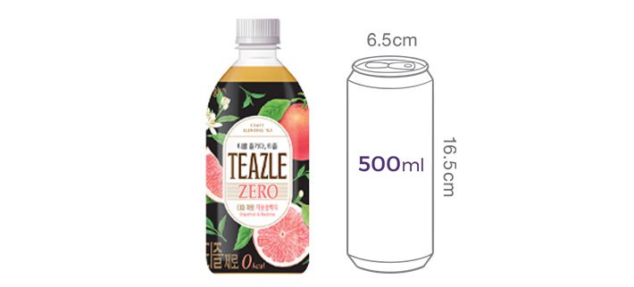 [웅진] 티즐제로 자몽블랙티 (500mL X 6개)