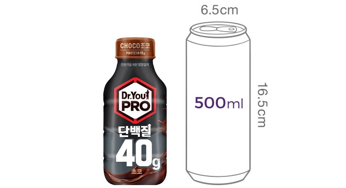 [오리온] 닥터유 프로 드링크 단백질 초코(단백질 40g) 350mL 20개입
