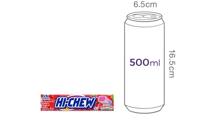 [모리나가] 하이츄 스틱 딸기 57g