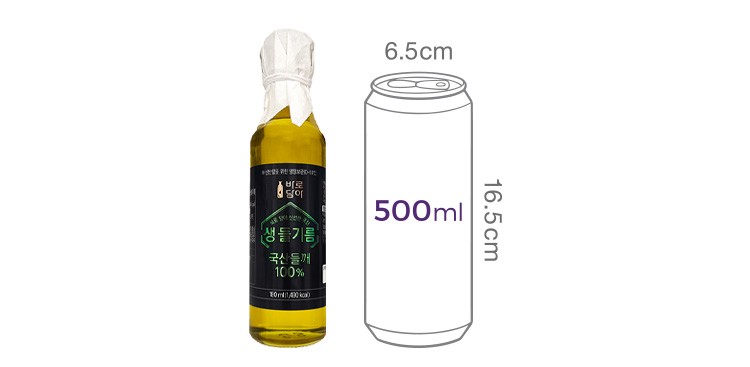 바로 담아 신선한 국산 생들기름 180ml (냉장)