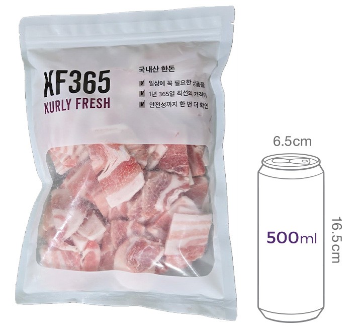 [KF365] 한돈 급냉 삼겹살 1kg (냉동)